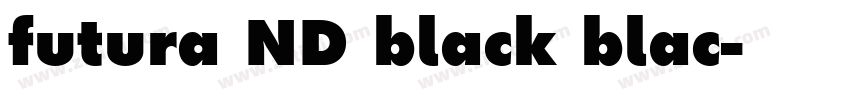 futura ND black blac字体转换